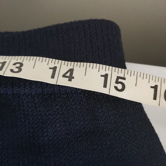 St John Collection Navy blue Knit Skirt Women's Size 12 - Picture 7 of 7